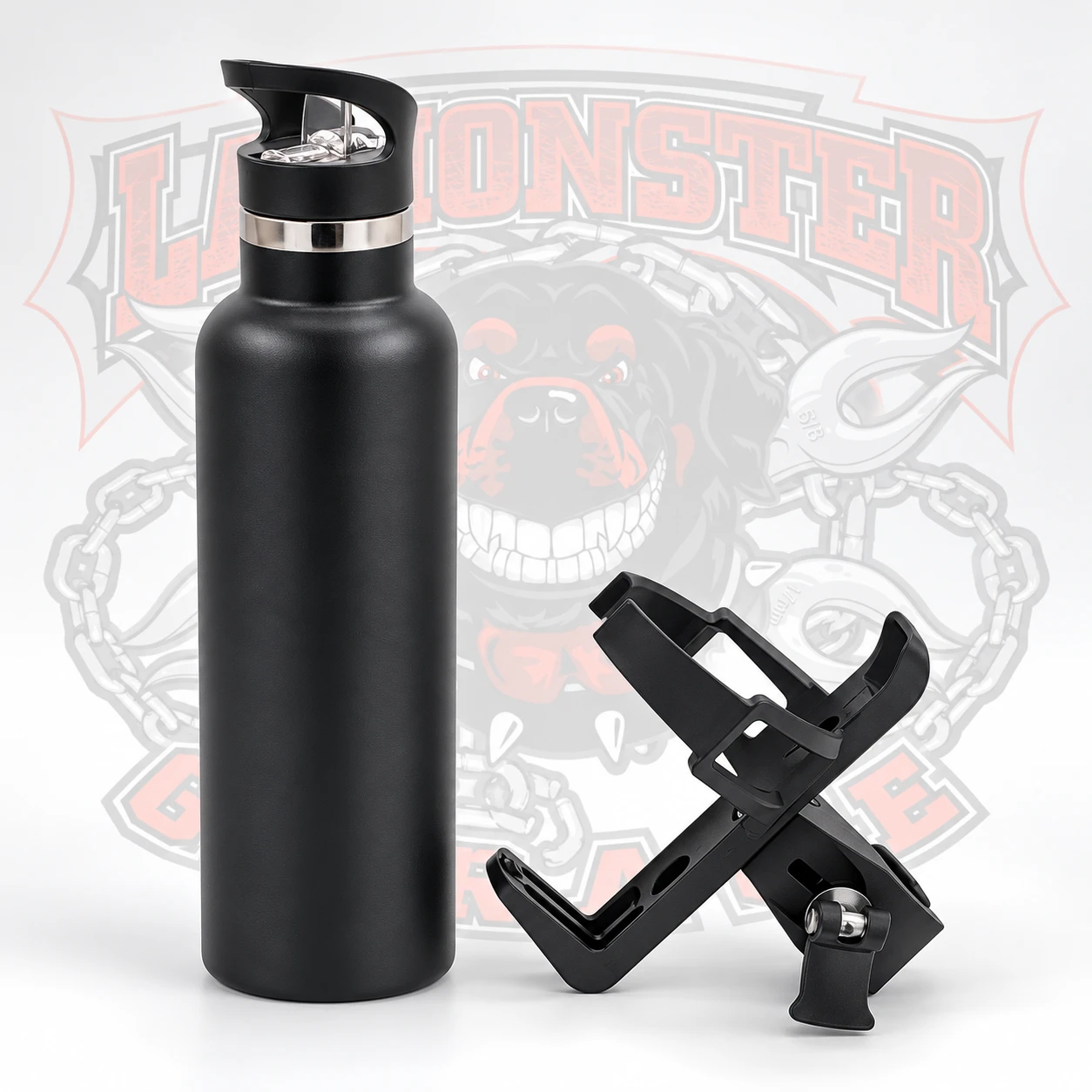 Can-Am Spyder clamp-on drink holder | LG-2001 | Lamonster Garage
Shown with Lamonster Bottle (LG-2023) (SOLD SEPARATELY) 