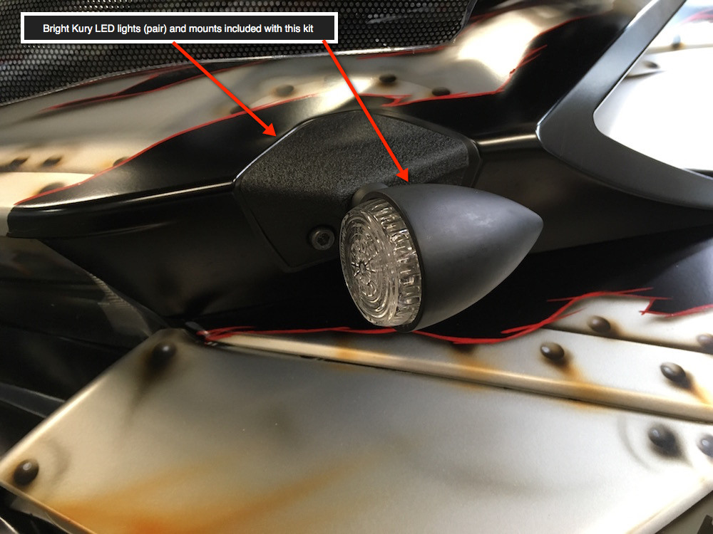 Can-Am® Spyder F3 Mirror relocators complete kit with RAM balls-SE6 only (Bright LED Blinkers) (LG-1037X2-5525-1039-2510) - Lamonster Garage
Fits All F3 and F3-S Models 2015 - 2023