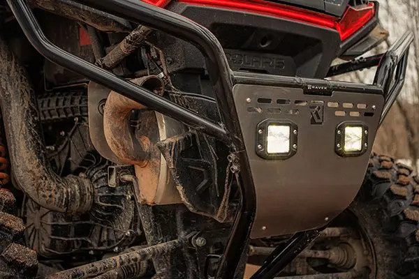 RAVEK Polaris RZR XP 2024+ Rear Bumper with Plug & Play Reverse LED Lighting (64-308BKL) - Lamonster Garage