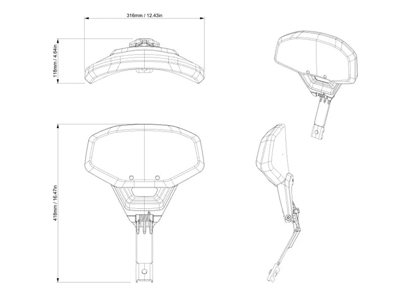 Can-Am Canyon Driver Backrest (219401176) - Lamonster Garage