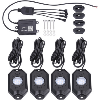 LED Rock Accent kit-4 pcs-RGB (LGA-20402341) - Lamonster Garage