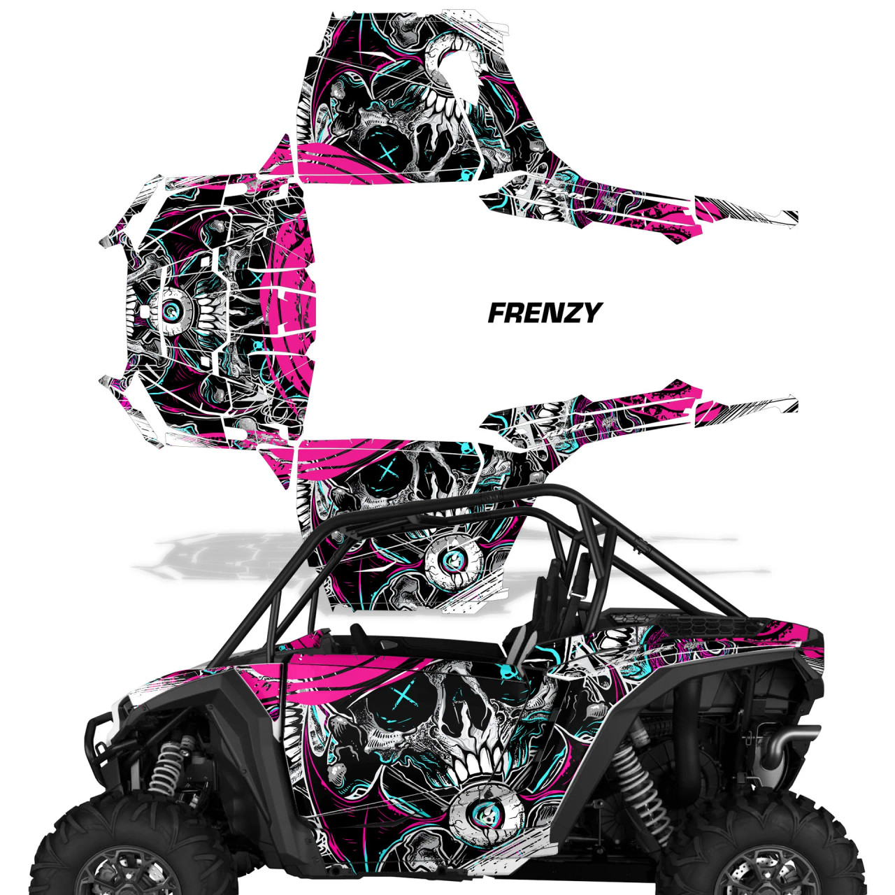 AMR Racing Graphics - 2024-2025 Polaris RZR 1000 XP 2 Door Graphic Wrap Kit - Lamonster Garage