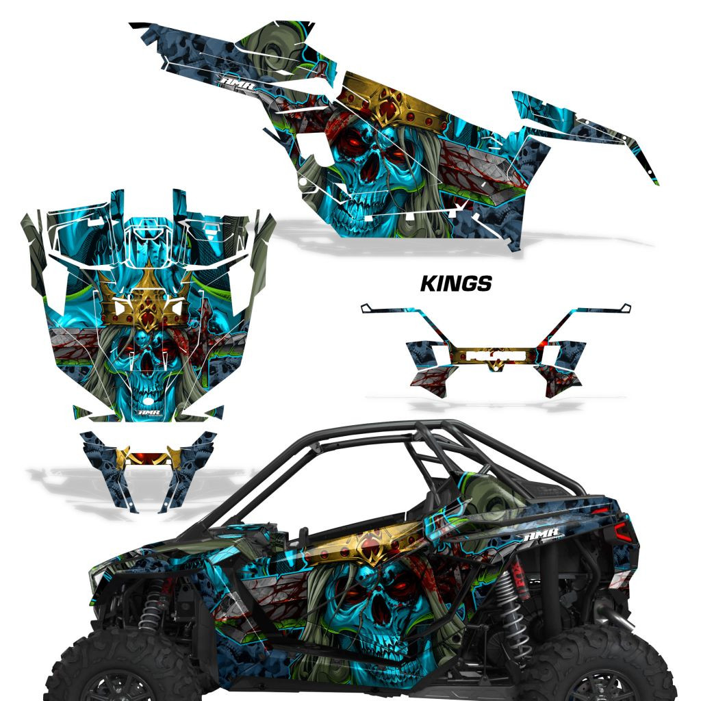 AMR Racing Graphics - 2020-2024 Polaris RZR Pro XP 2DR UTV Graphics Wrap Kit - Lamonster Garage
KINGS