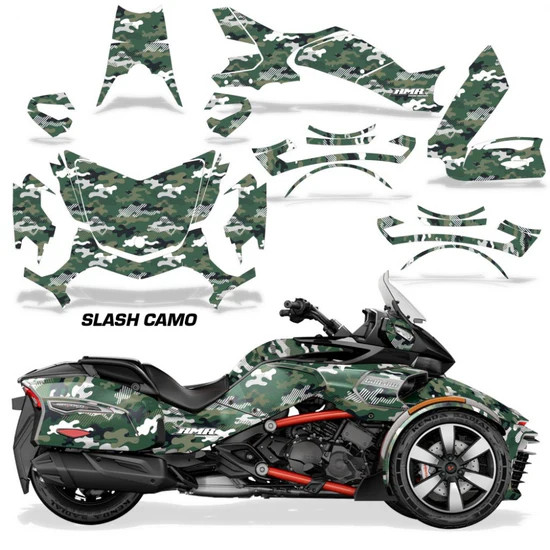 AMR Racing Graphics - 2016 - 2026 Can Am F3-T Spyder Graphic Kit - Lamonster Garage
SLASH CAMO