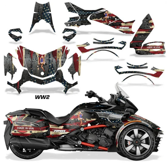 AMR Racing Graphics - 2016 - 2026 Can Am F3-T Spyder Graphic Kit - Lamonster Garage
WW2