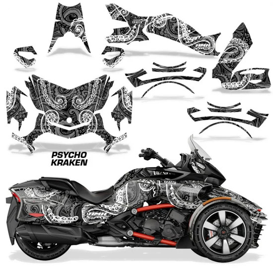 AMR Racing Graphics - 2016 - 2026 Can Am F3-T Spyder Graphic Kit - Lamonster Garage
PSYCHO KRAKEN