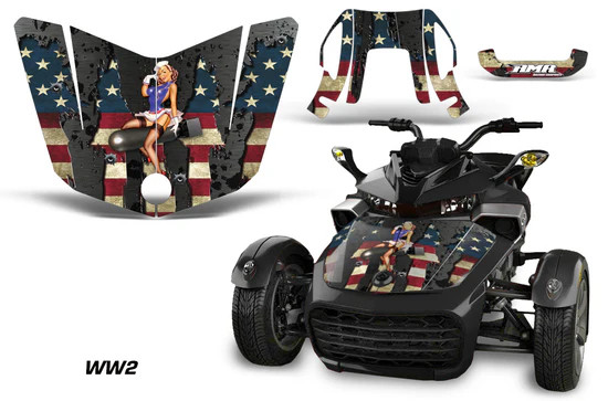 AMR Racing Graphics - 2015 - 2026 Can Am F3 / F3-S / F3-T / F3-LTD Spyder Hood Decal Hood Kit - Lamonster Garage
WW2