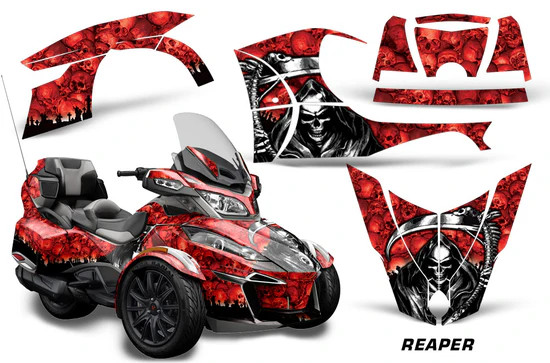 AMR Racing Graphics - 2014 - 2019 Can Am BRP (RT / RTS / RT-LTD) Spyder Graphic Kit with Trim Kit - Lamonster Garage
REAPER (RED)