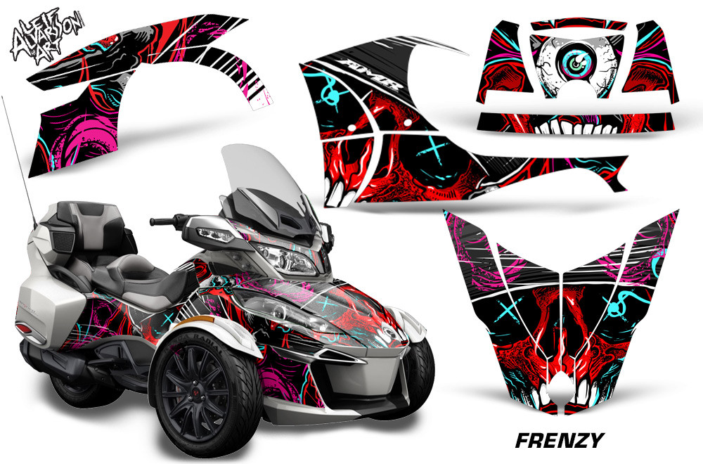 AMR Racing Graphics - 2014 - 2019 Can Am Spyder Graphic Kit Can Am BRP (RT / RTS / RT-LTD) Spyder Graphic Kit  - Lamonster Garage
FRENZY