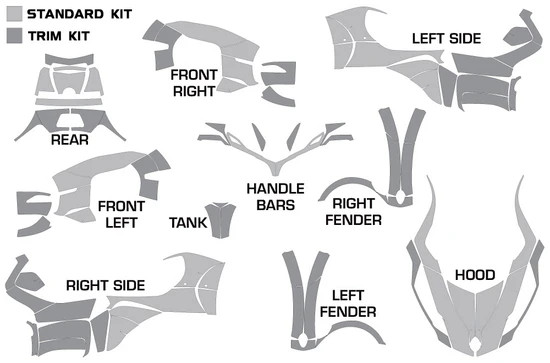 AMR Racing Graphics - 2014 - 2019 Can Am Spyder Graphic Kit Can Am BRP (RT / RTS / RT-LTD) Spyder Graphic Kit  - Lamonster Garage