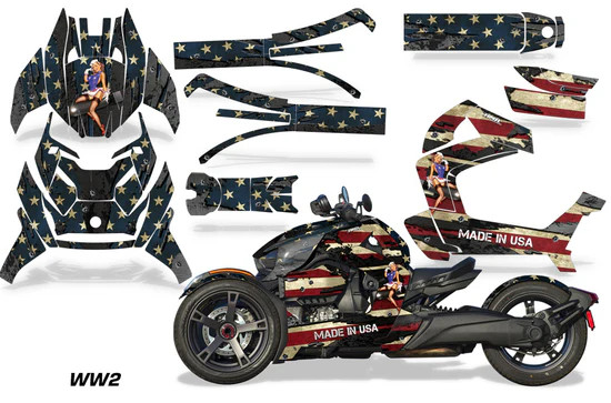 AMR Racing Graphics - 2019-2026 Can Am BRP Ryker Graphic Kit - Lamonster Garage