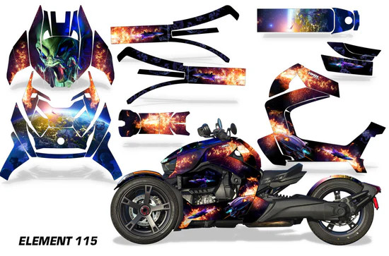 AMR Racing Graphics - 2019-2026 Can Am BRP Ryker Graphic Kit - Lamonster Garage