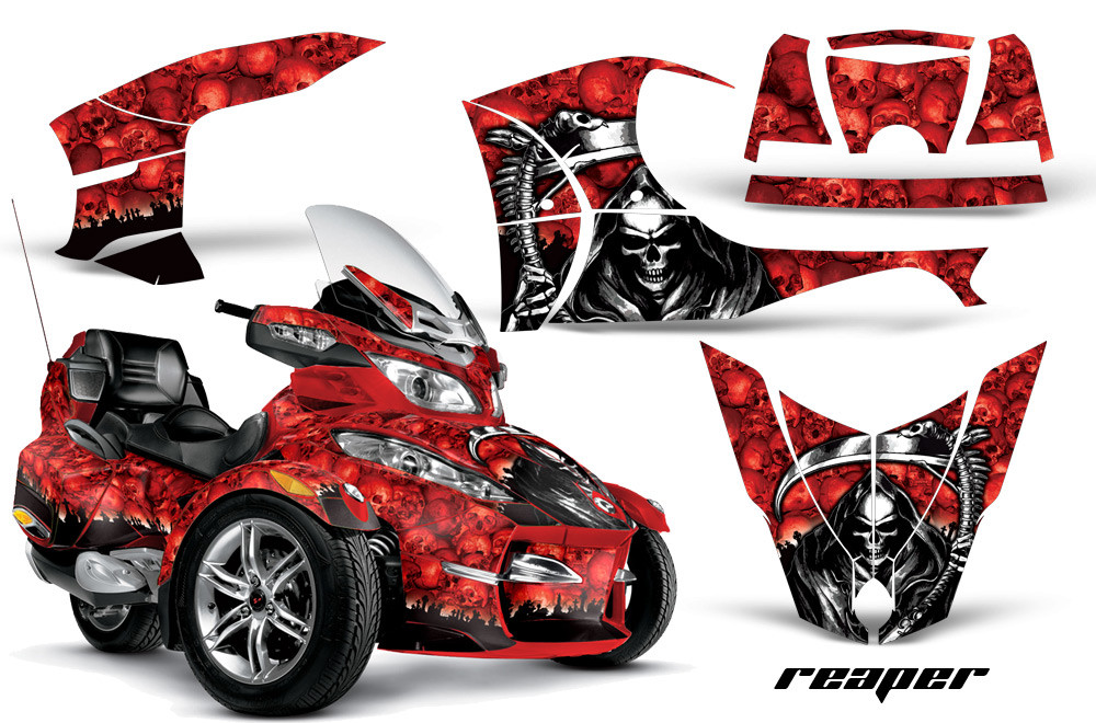 AMR Racing Graphics - 2010 - 2013 Can Am BRP (RT / RTS / RT-LTD) Spyder Graphic Kit with Trim Kit - Lamonster Garage
REAPER (RED)