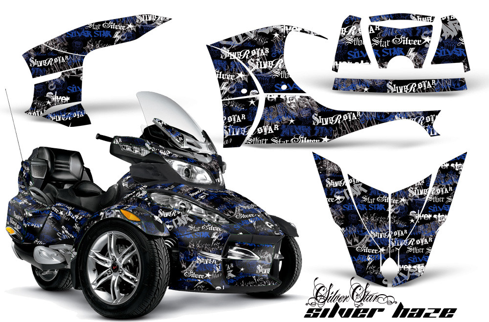 AMR Racing Graphics - 2010 - 2013 Can Am BRP (RT / RTS / RT-LTD) Spyder Graphic Kit with Trim Kit - Lamonster Garage
SILVER HAZE