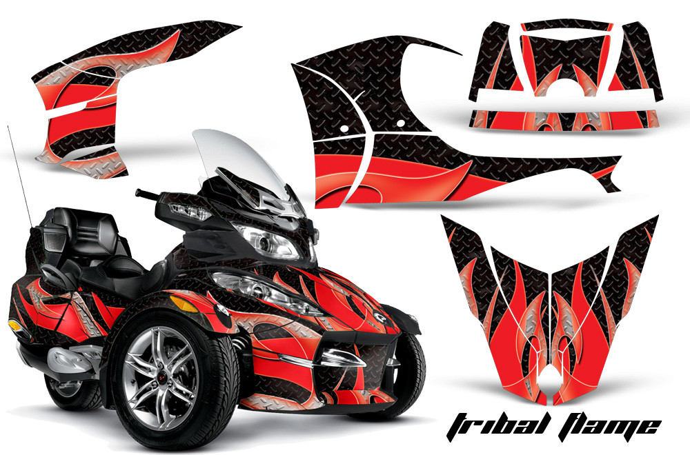 AMR Racing Graphics - 2010 - 2013 Can Am BRP (RT / RTS / RT-LTD) Spyder Graphic Kit with Trim Kit - Lamonster Garage
TRIBAL FLAMES (RED)