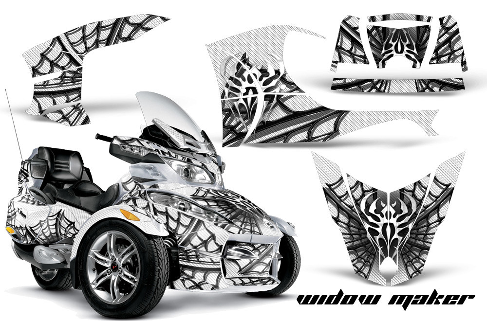 AMR Racing Graphics - 2010 - 2013 Can Am BRP (RT / RTS / RT-LTD) Spyder Graphic Kit with Trim Kit - Lamonster Garage
WIDOW MAKER (WHITE)