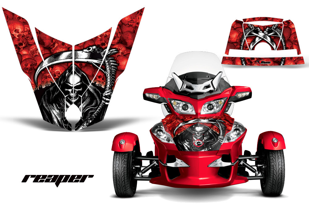 AMR Racing Graphics - 2010 - 2019 Can Am BRP (RT / RTS / RT-LTD) Spyder Hood Graphic Kit - Lamonster Garage
REAPER (RED)