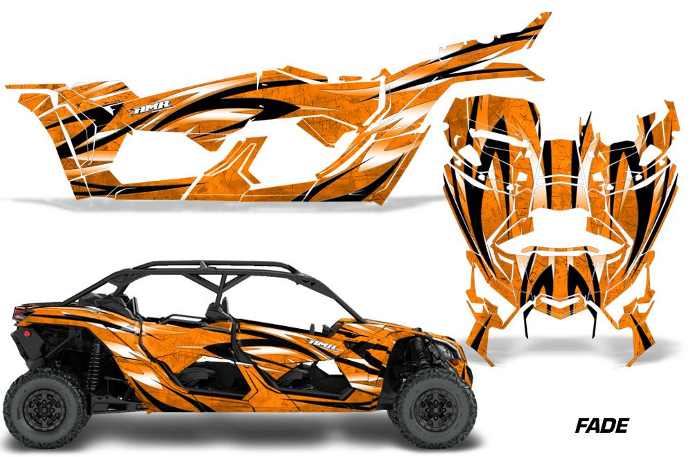 AMR Racing Graphics - 2016 - 2026 Can Am Maverick X3/X DS/ X RS 4 Door UTV Graphic Wrap FULL Kit  - Lamonster Garage
FADE (ORANGE)