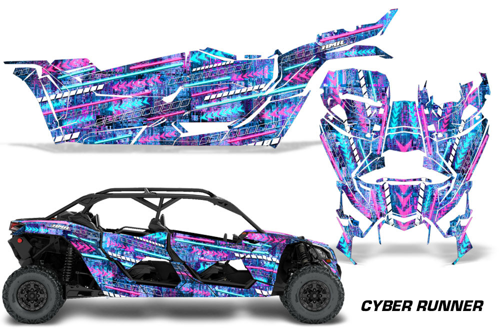 AMR Racing Graphics - 2016 - 2026 Can Am Maverick X3/X DS/ X RS 4 Door UTV Graphic Wrap FULL Kit  - Lamonster Garage
CYBER RUNNER