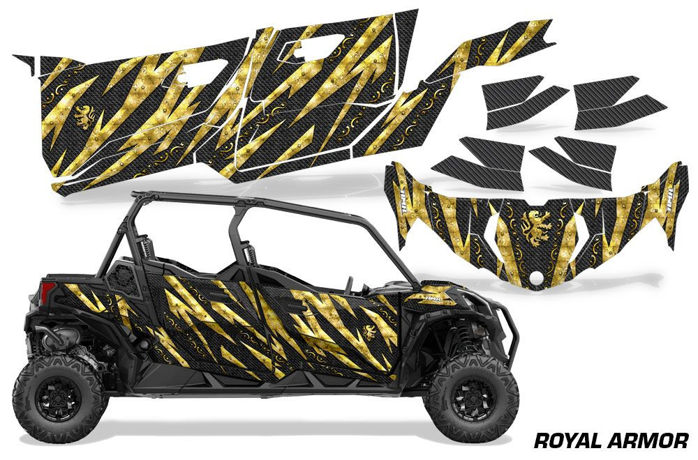AMR Racing Graphics - 2019 - 2025 Can-Am BRP Maverick Sport MAX 4 Door UTV Graphic Kit - Lamonster Garage
ROYAL ARMOR (GOLD / BLACK)