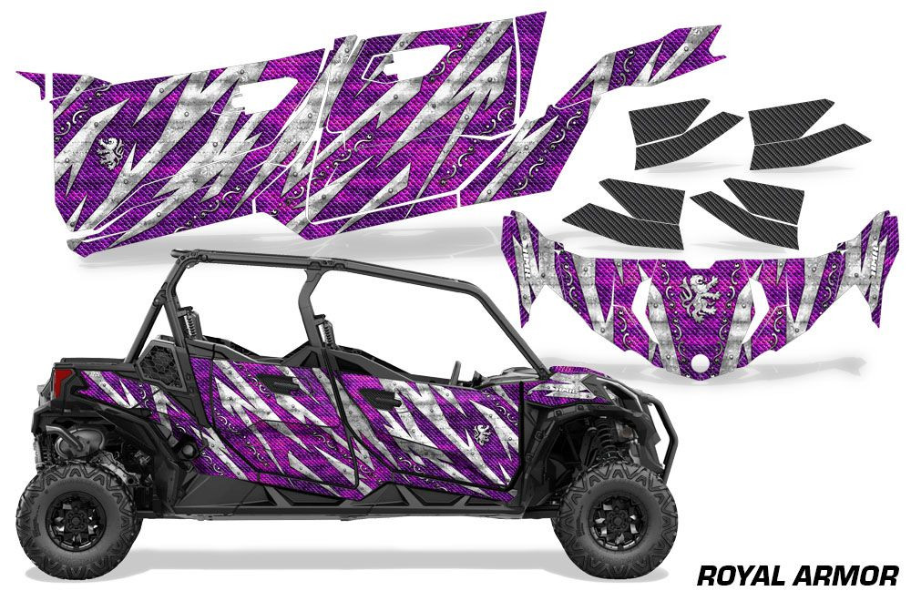 AMR Racing Graphics - 2019 - 2025 Can-Am BRP Maverick Sport MAX 4 Door UTV Graphic Kit - Lamonster Garage
ROYAL ARMOR (SILVER / PURPLE)
