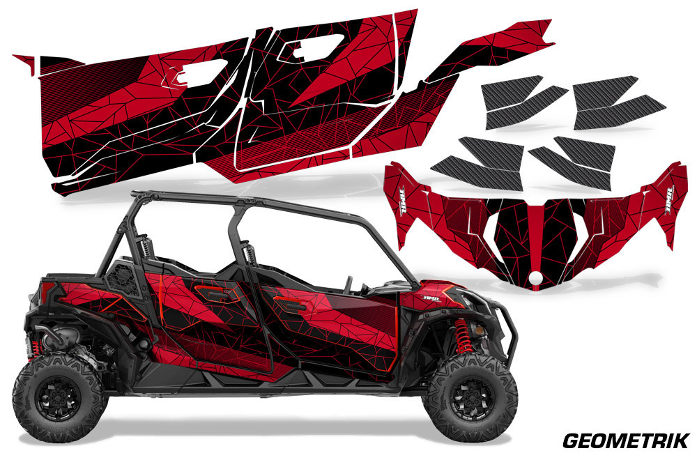 AMR Racing Graphics - 2019 - 2025 Can-Am BRP Maverick Sport MAX 4 Door UTV Graphic Kit - Lamonster Garage
GEOMETRIK (RED / BLACK)