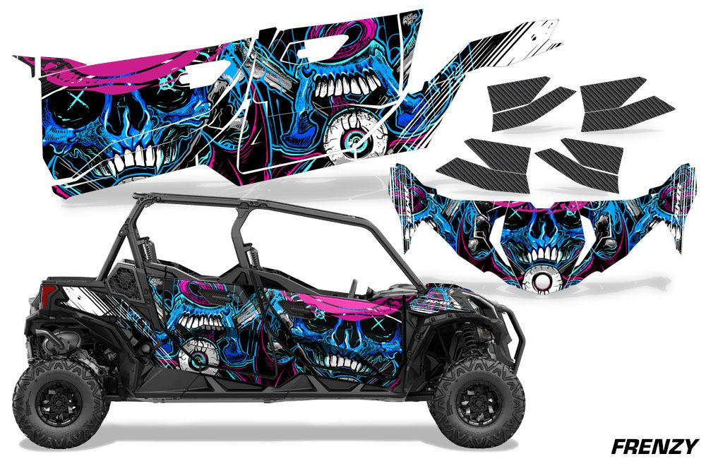 AMR Racing Graphics - 2019 - 2025 Can-Am BRP Maverick Sport MAX 4 Door UTV Graphic Kit - Lamonster Garage
FRENZY (BLUE)