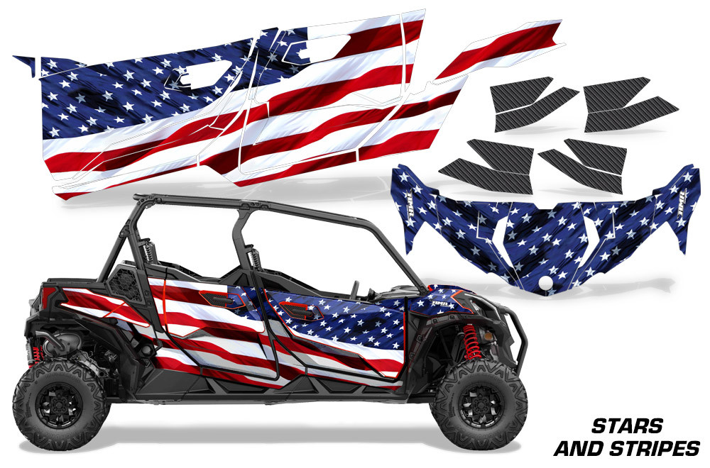 AMR Racing Graphics - 2019 - 2025 Can-Am BRP Maverick Sport MAX 4 Door UTV Graphic Kit - Lamonster Garage
STARS AND STRIPES