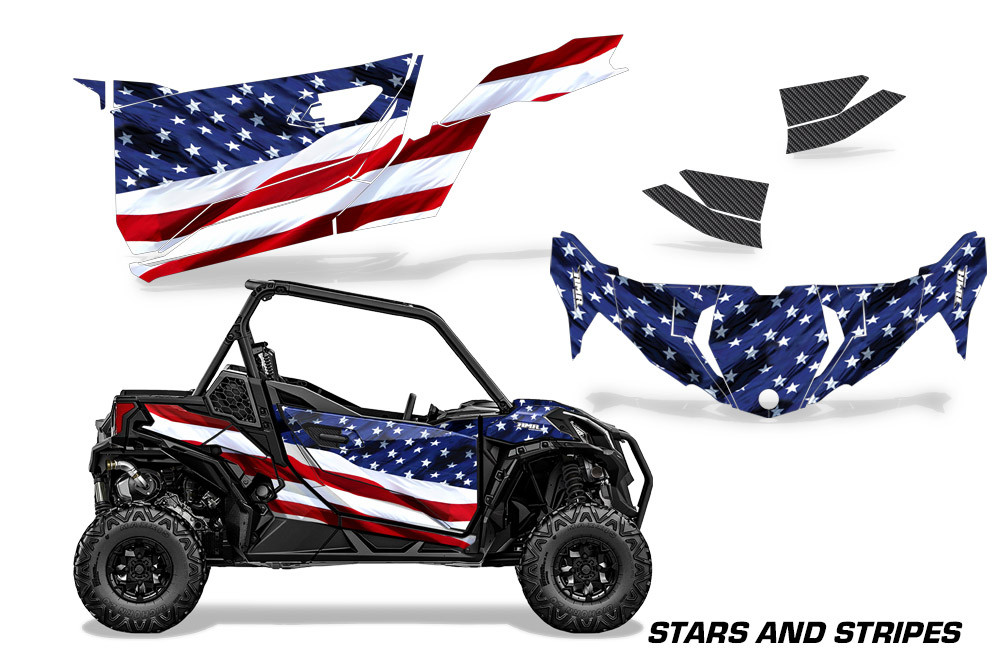 AMR Racing Graphics - 2019 - 2025 Can-Am BRP Maverick Sport 2 Door UTV Graphic Kit  - Lamonster Garage
STARS AND STRIPES