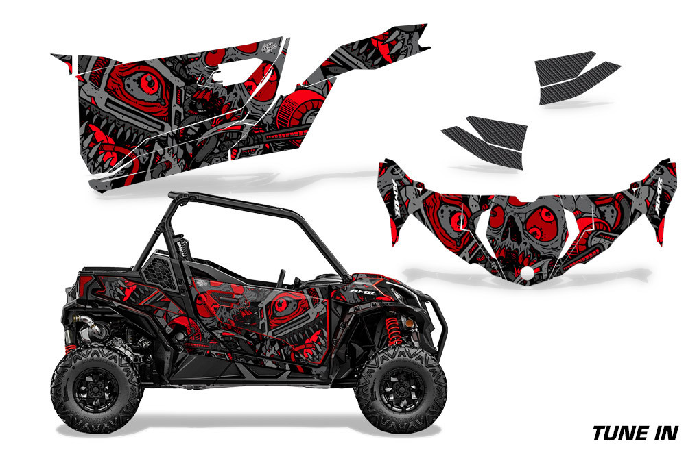 AMR Racing Graphics - 2019 - 2025 Can-Am BRP Maverick Sport 2 Door UTV Graphic Kit  - Lamonster Garage
TUNE IN (RED)