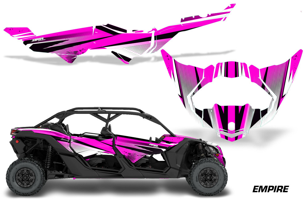AMR Racing Grphics - 2016 - 2026 Can Am Maverick X3/X DS/ X RS 4 Door UTV Graphic Wrap TRIM Kit - Lamonster Garage
EMPIRE (PINK)