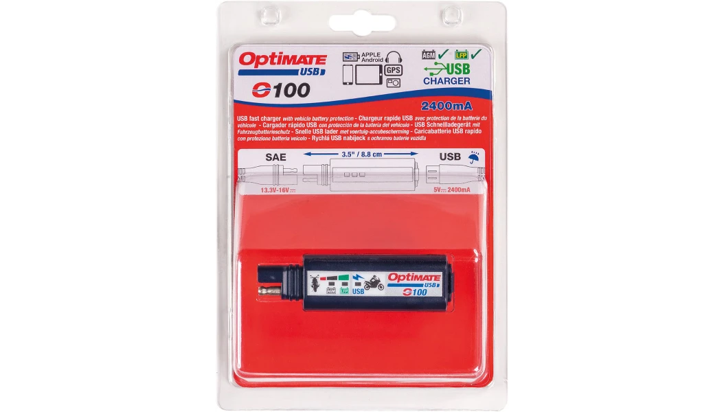 OptiMate™ Single USB Charger O-100V3 (3807-0539) | Lamonster Garage