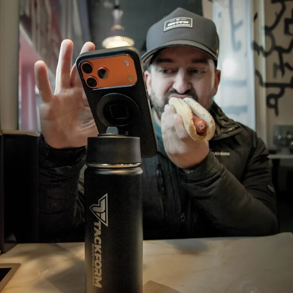 MagSafe bottle phone stand for hands-free video viewing | WB-002 | Lamonster Garage
