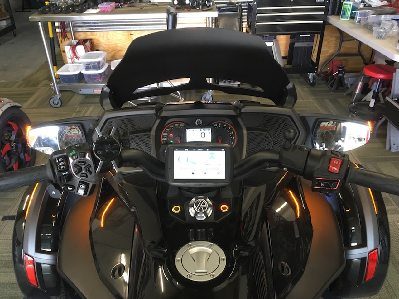 Can-Am Spyder F3T Longhorn Mirror Light Kit (LG-3016) (Bright Ryder by lamonster)