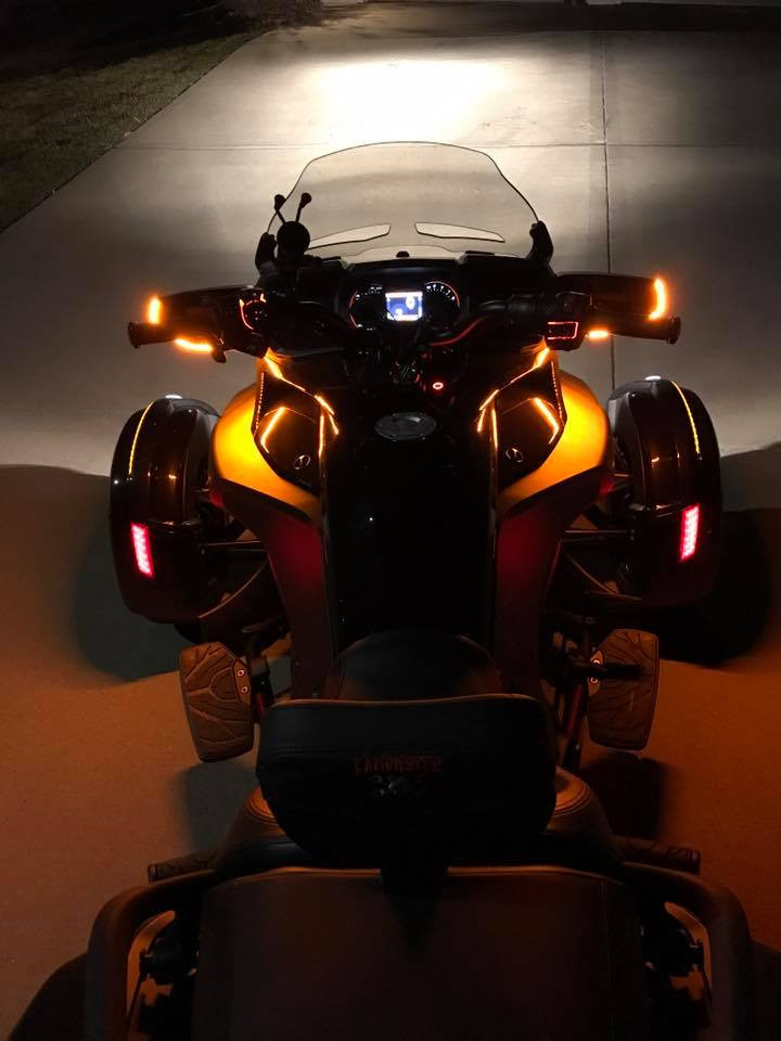 Can-Am Spyder F3T Longhorn Mirror Light Kit (LG-3016) - Lamonster Garage