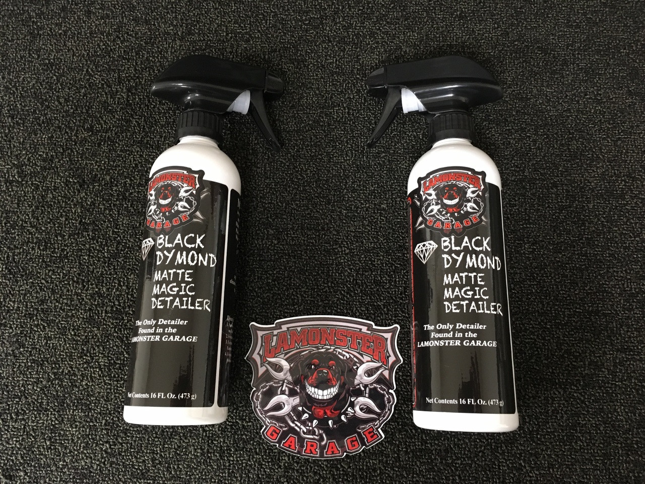 Black Dymond Matte Magic Detailer 2 bottle pack for matte motorcycle paint | LG-5003-X2 | Lamonster Garage