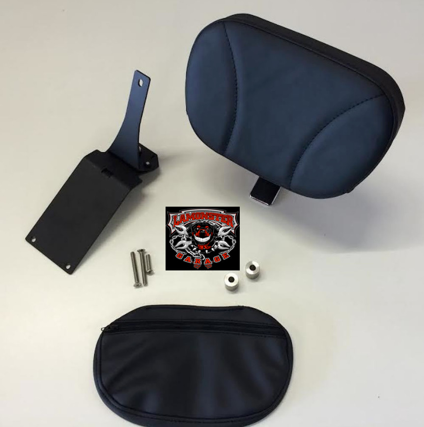 Lamonster Ultimate F3 rider backrest with black stitching | LGA-4100-02 | Lamonster Garage