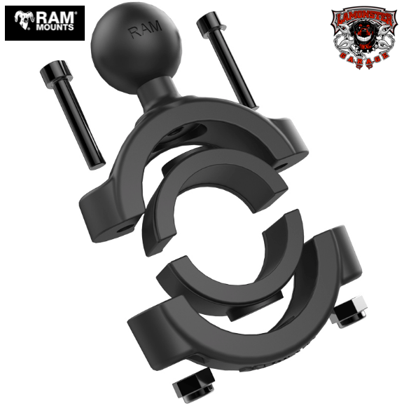 RAM® 1 1/8" - 1 1/2" Diameter Handlebar/Rail Base with 1" Ball (RAM-11215U) - Lamonster Garage
Accommodates Handlebars 1 1/8” to 1 1/2” in diameter
Fits All F3 Handlebars