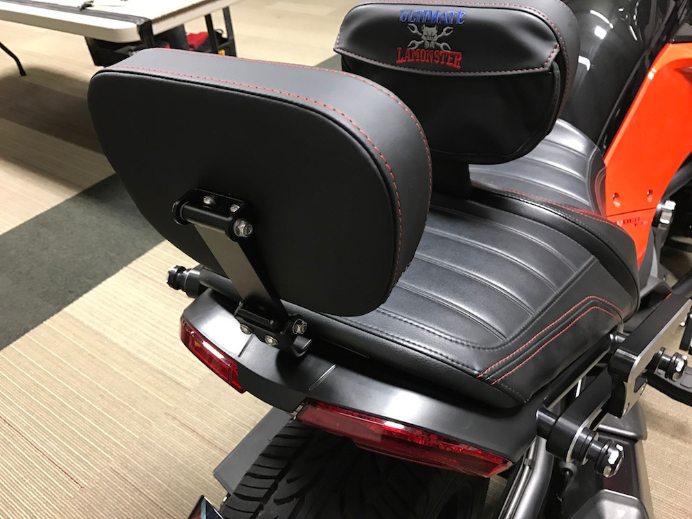 Lamonster® Ultimate F3 Passenger Backrest (Black Stitching) (LGA