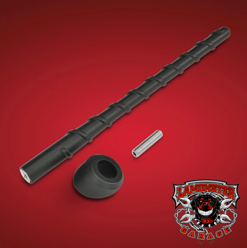 Show Chrome Short Spiral Antenna (SC-41-180) - Lamonster Garage