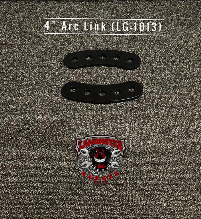 Lamonster® 4" Arc Links for Can-Am Spyder Highway Brackets | LG-1013 | Lamonster Garage
Will work with all Lamonster Hwy Brackets.