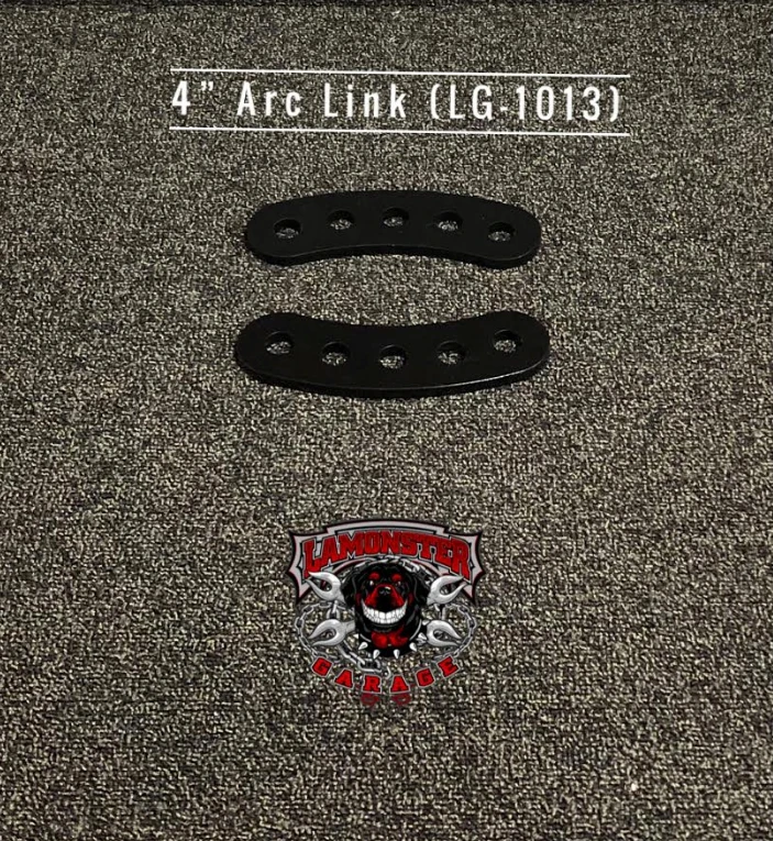 Lamonster® 4" Arc Links for Can-Am Spyder Highway Brackets | LG-1013 | Lamonster Garage
Will work with all Lamonster Hwy Brackets.