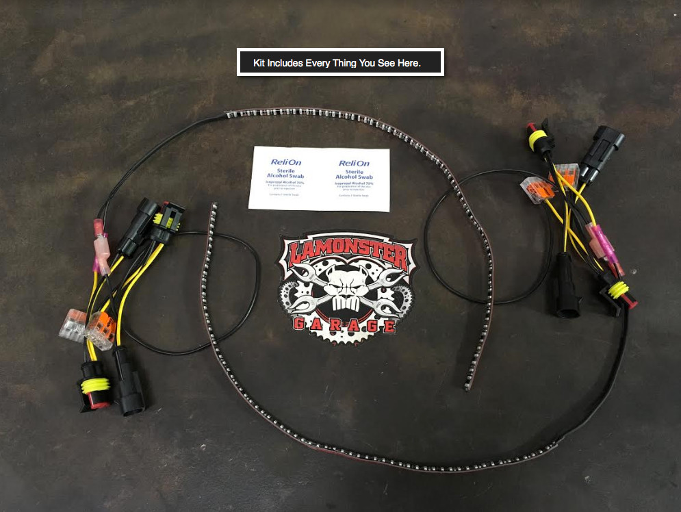 Can-Am Spyder RT Longhorn Mirror Light Kit (SPY-225) - Lamonster Garage