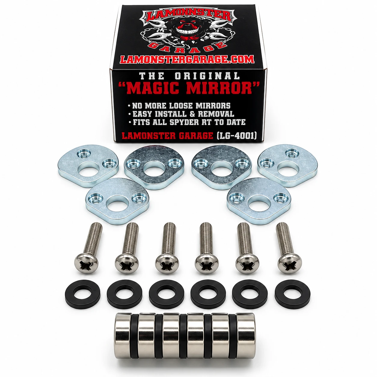 Lamonster Magic Mirrors set of 6 | LG-4001 | Fits ALL Can-Am Spyder RT Models 2010 - 2019 | Lamonster Garage