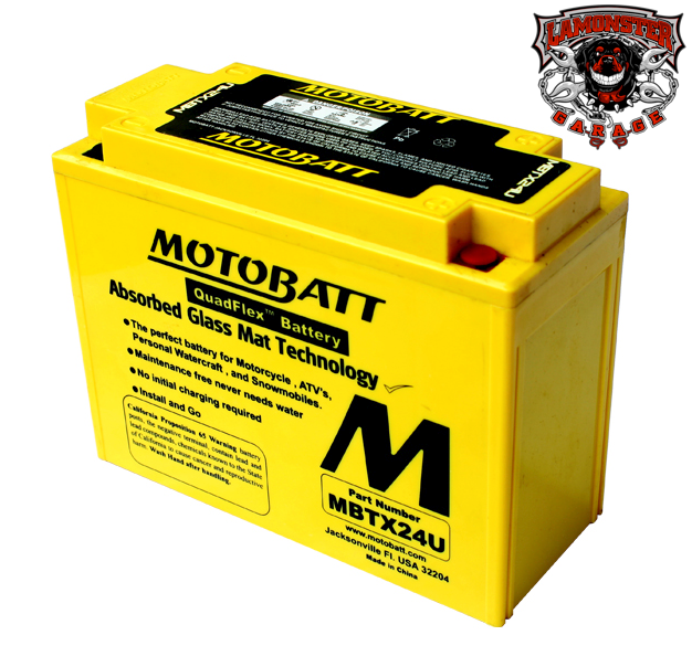 MOTOBATT | Can Am Spyder Replacement Battery AGM MBTX24U (MBTX24U) | Lamonster Garage
MBTX24U