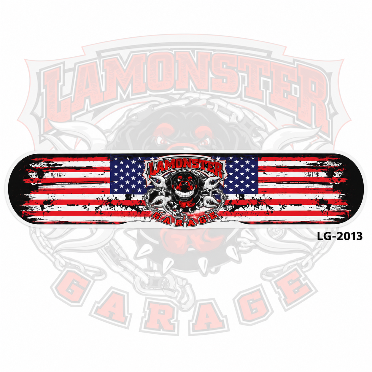 Lamonster American Flag Helmet Decal | LG-2013 | Lamonster Garage