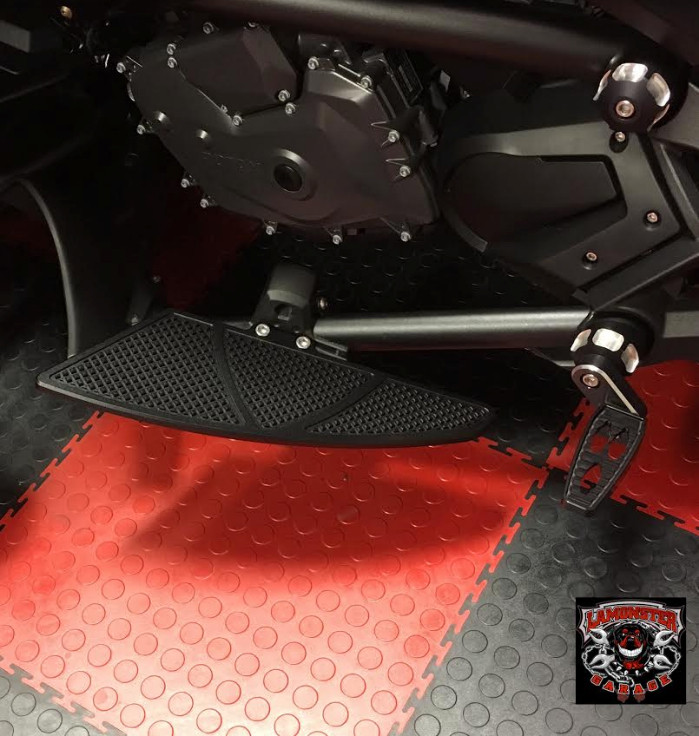Can Am Spyder F3 Black Dymond Gripper Floorboards (OEM Floorboard Mount Only) (LG-1080B) - Lamonster Garage