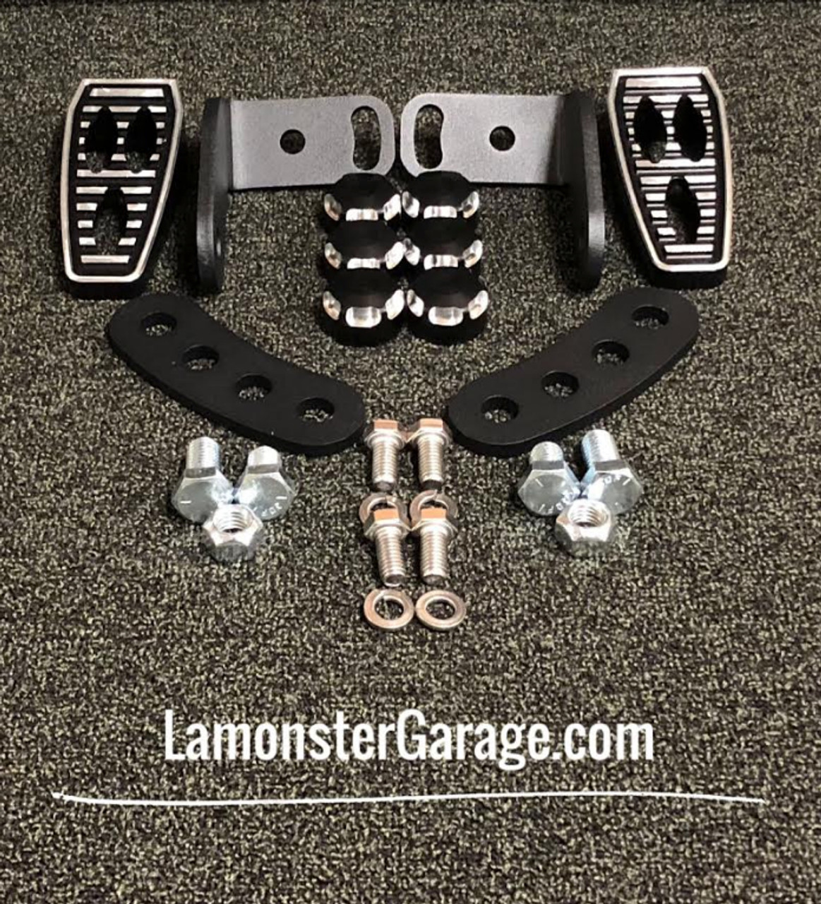 F3 Black Dymond Gripper Highway Brackets - Pegs (LG-1096-1075)