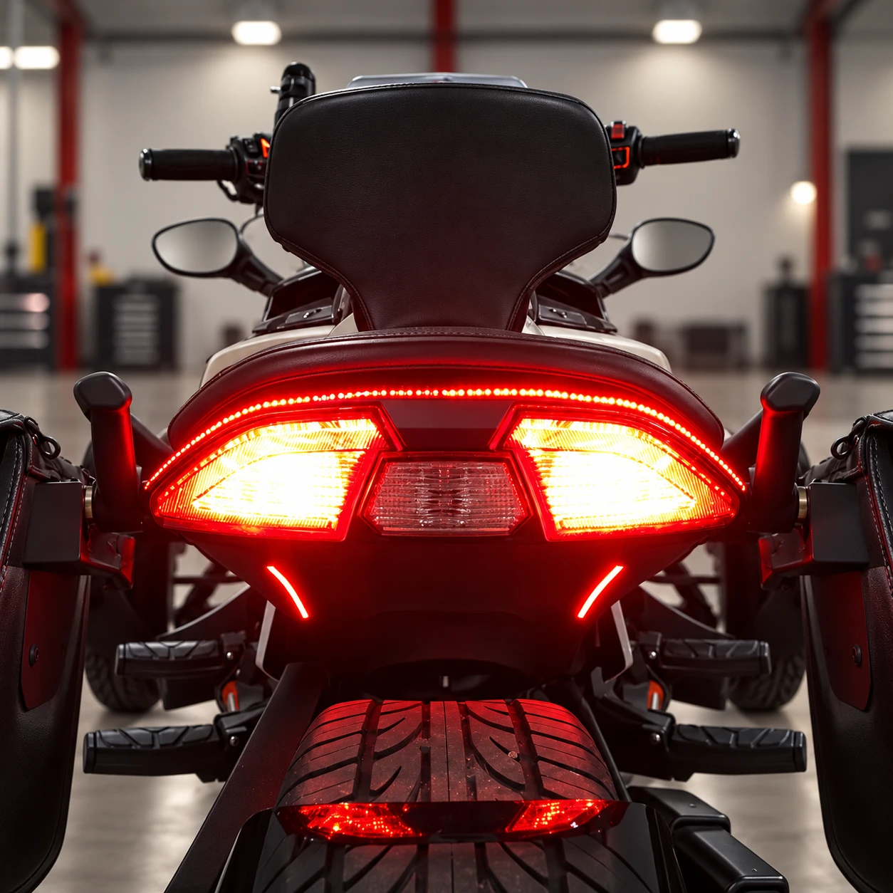 Rear BRT LED Lighting Kit for Can-Am Spyder F3 / F3-S | Includes Strobe Feature | SPY-182 | Lamonster Garage