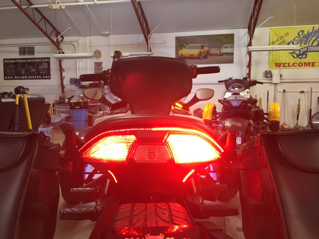 Can-Am Spyder F3 & F3S Rear BRT Lighting Kit - BRAKE/RUN/TURN, Includes STROBE Feature. (SPY-182) - Lamonster Garage